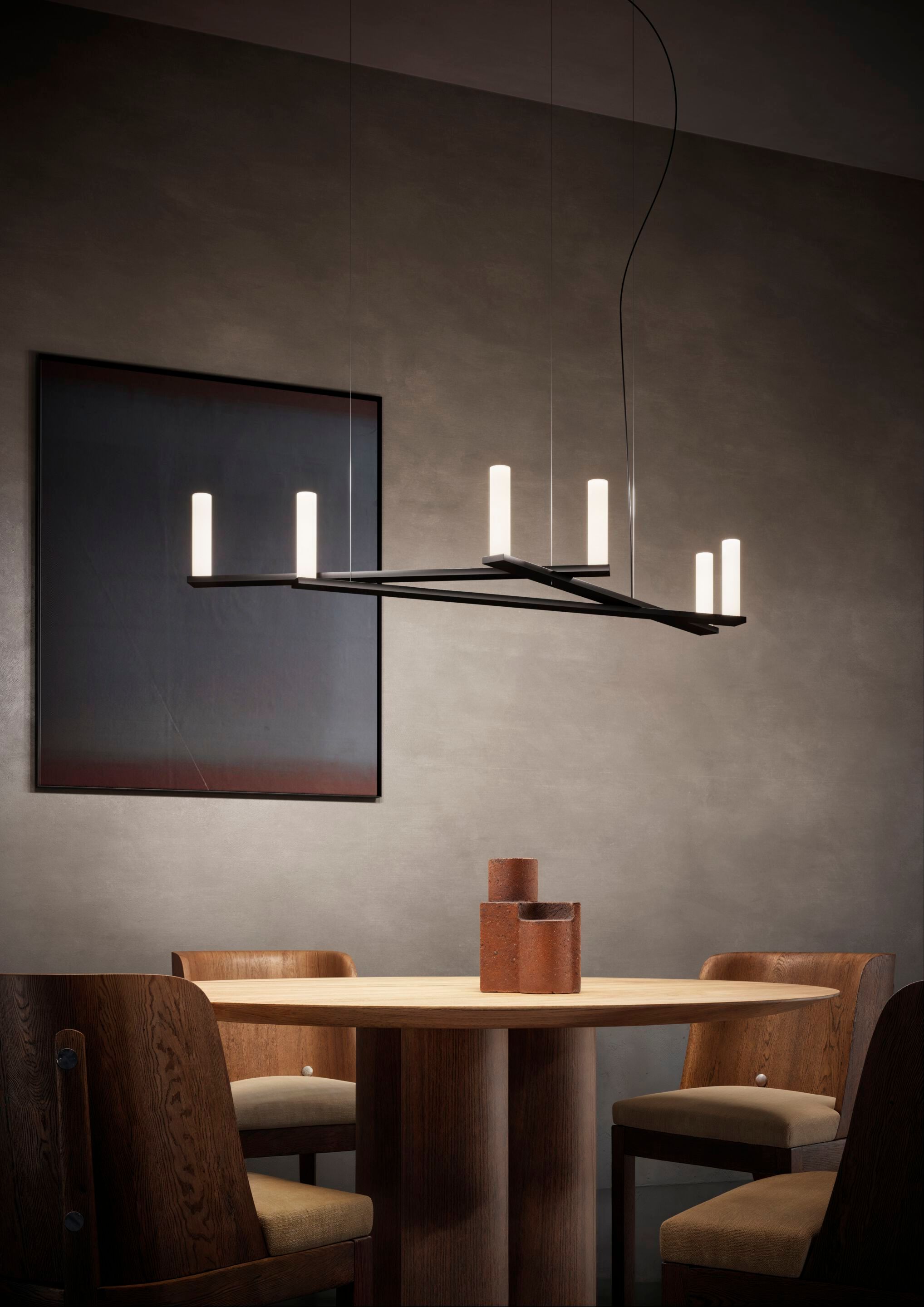 Алюминиевый светодиодный подвесной светильник LUCEPLAN DIX BOUGIES ARCH-00103521 - Вид №1