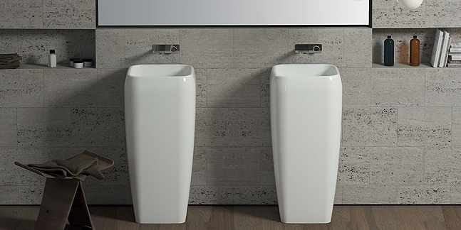 SHFREEP Накладная раковина на столешницу  квадратная Ceramica Cielo  - Вид №2