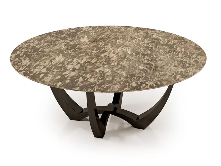 Круглый мраморный обеденный стол Bizzotto Italia Symphony-Infinity ARCH-00050960