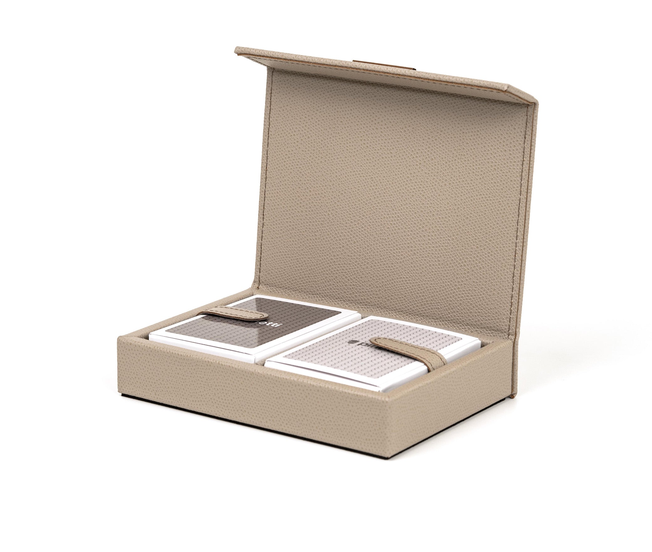 Чехол для игральных карт - 16,5X12,5XH3,5 см / плетеная кожа_темно-синий Pinetti 00.1218.061.003