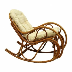 Кресло-качалка бежевое Up&Down ЭКО ДИЗАЙН ПЛЕТЕНАЯ 009699 Бежевый