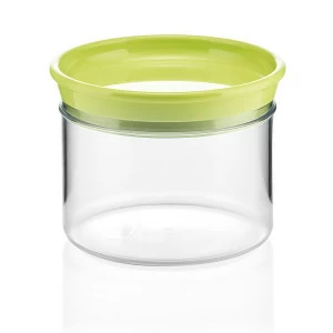 Банка пластиковая для сыпучих продуктов 500 мл зеленая Forme casa GUZZINI  00-3871059 Зеленый;прозрачный