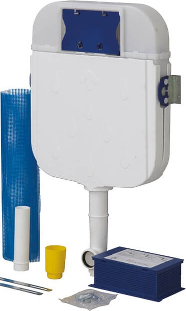 GP4003.00 Кнопка для инсталляции красная стекло Creavit  - Вид №1