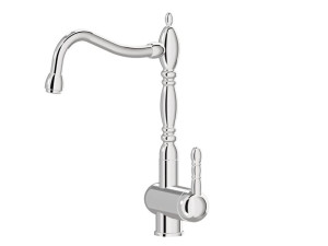 Смеситель для кухни с одним отверстием и поворотным изливом