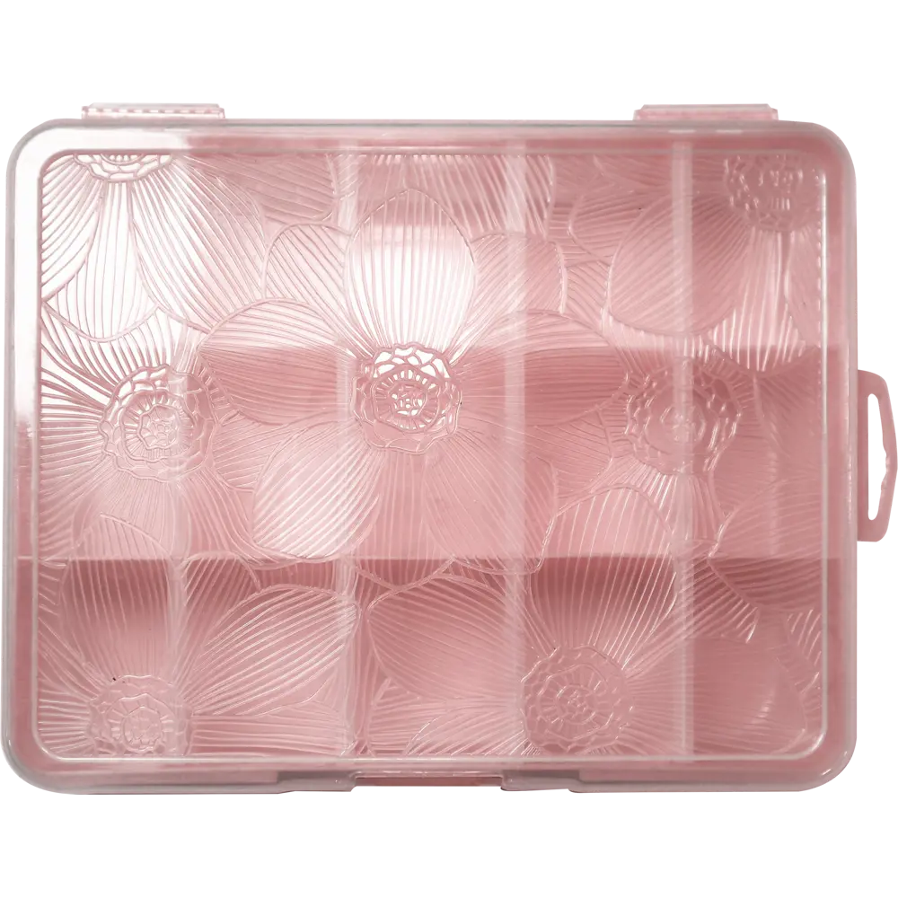 Органайзер для хранения M 19x16x4.5 см пластик с крышкой цвет розовый Santreyd STLM-2147992 - Вид №2