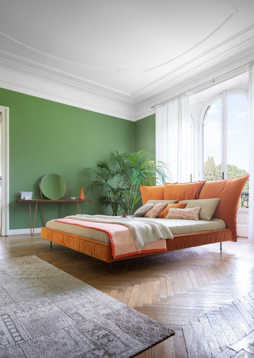 Bonaldo Двуспальная кровать с мягким изголовьем Madame c sun-id-1485821 - Вид №2