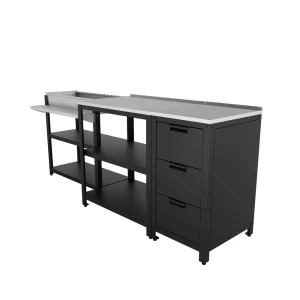 91770210 Комплект с мангалом Гастрономия Veranda сталь 58x224x92 см STLM-1335826