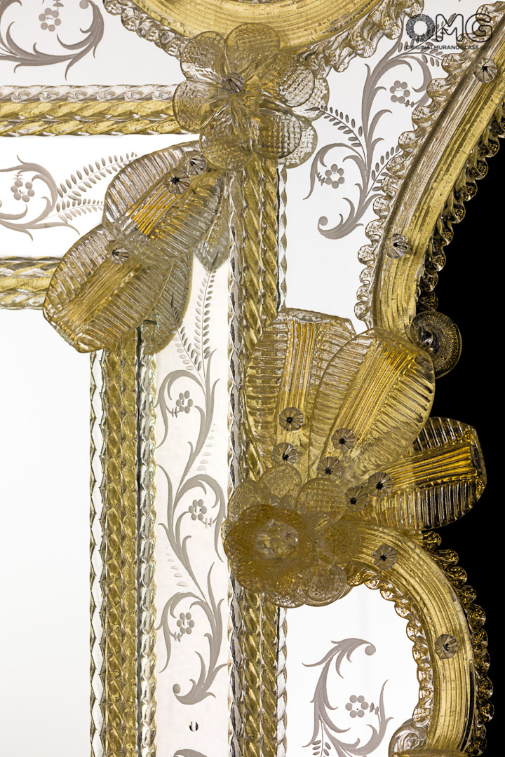 3640 ORIGINALMURANOGLASS Венецианское зеркало Император - муранское стекло OMG  см  - Вид №1
