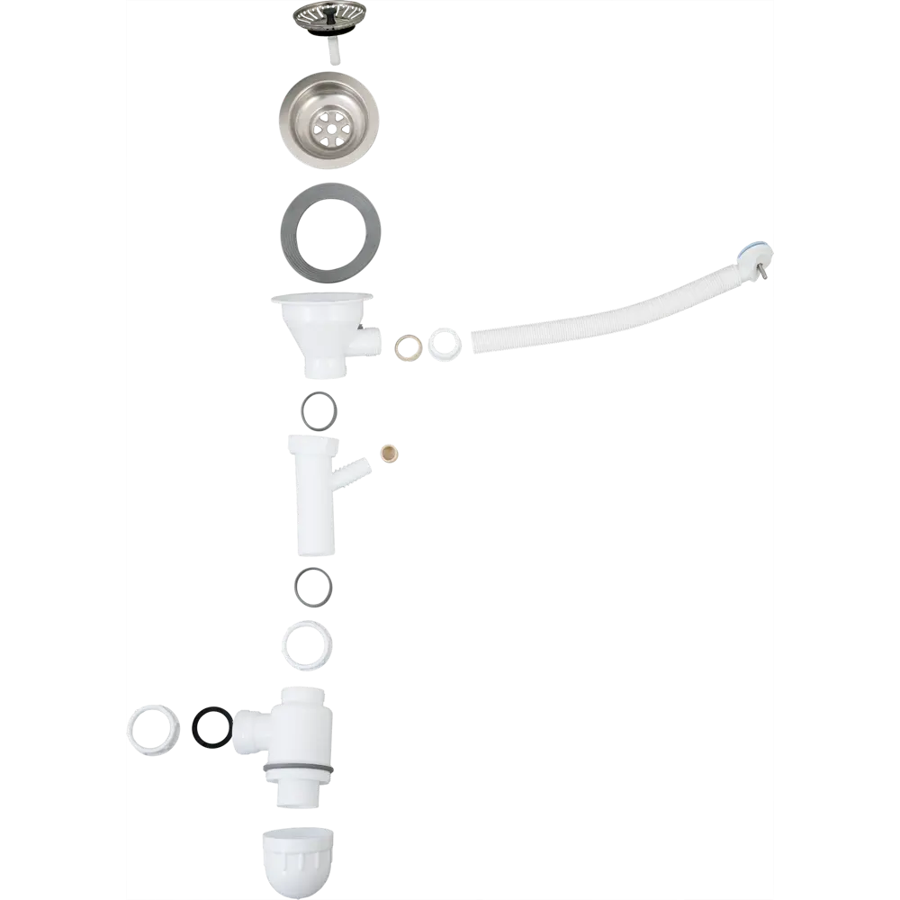 Сифон для кухонной мойки SALD005 90 см полипропилен Santreyd STLM-2120420 - Вид №3