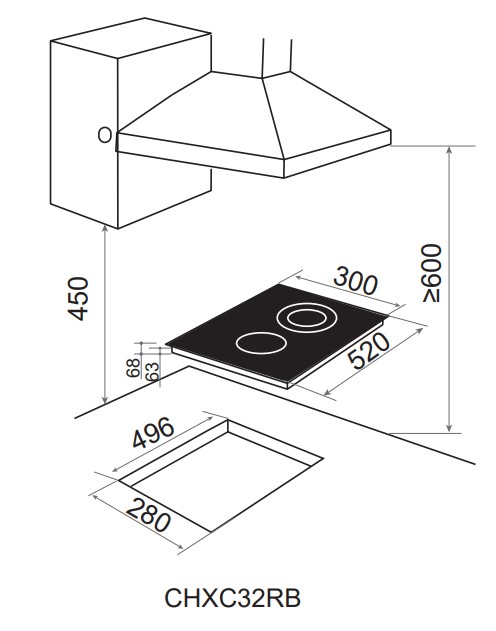 9114585 Электрическая варочная поверхность Candy CHXC32RB STDN-0141250 - Вид №6