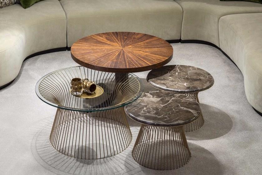 Hamilton Conte Paris Круглый журнальный столик из закаленного стекла Cosmos sun-id-1435304 - Вид №2