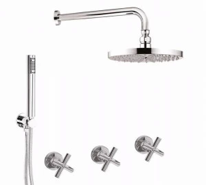 Rubinetteria Giulini Смеситель для душа с переключателем, ручной душ и лейка для душа G3 F7615w2ks-25