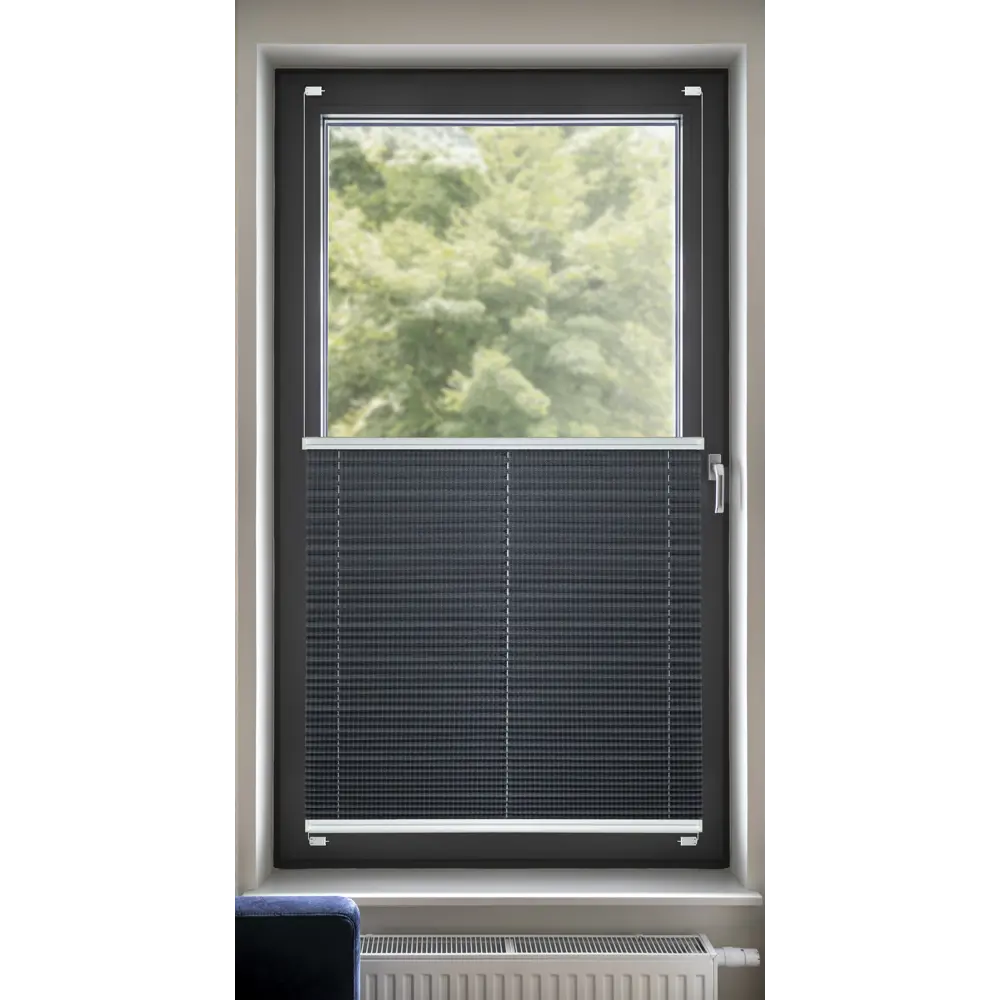 Штора плиссе 73x170 см жаккард графитовая Santreyd STLM-2127210 - Вид №11