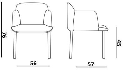 Quinti Sedute Стул с обивкой и подлокотниками Deep sun-id-1467222 - Вид №8