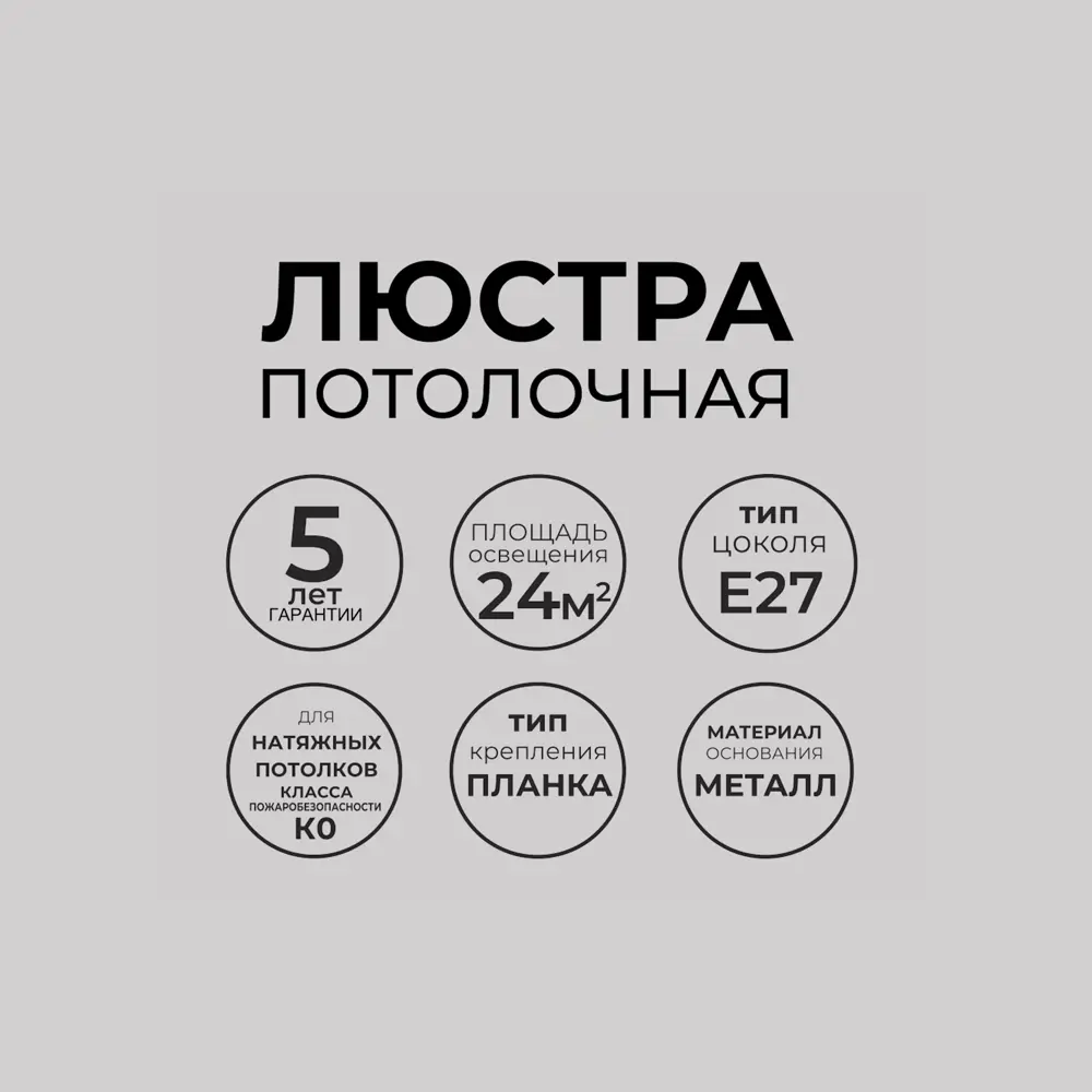 Люстра СЕМЬ ОГНЕЙ Флави - индустриальный стиль лофт с 8 плафонами 89422010 STLM-1565650 - Вид №5