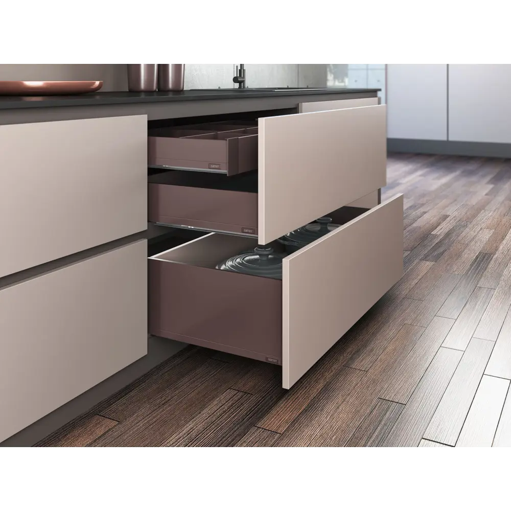 Панель для скрытого ящика Flowbox 36x11 см KONSENSA металл цвет антрацит STLM-2111387 - Вид №7