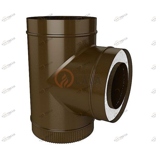 Сэндвич-тройник LAVA 150/220 мм. 90" коричневый (8017) 4340
