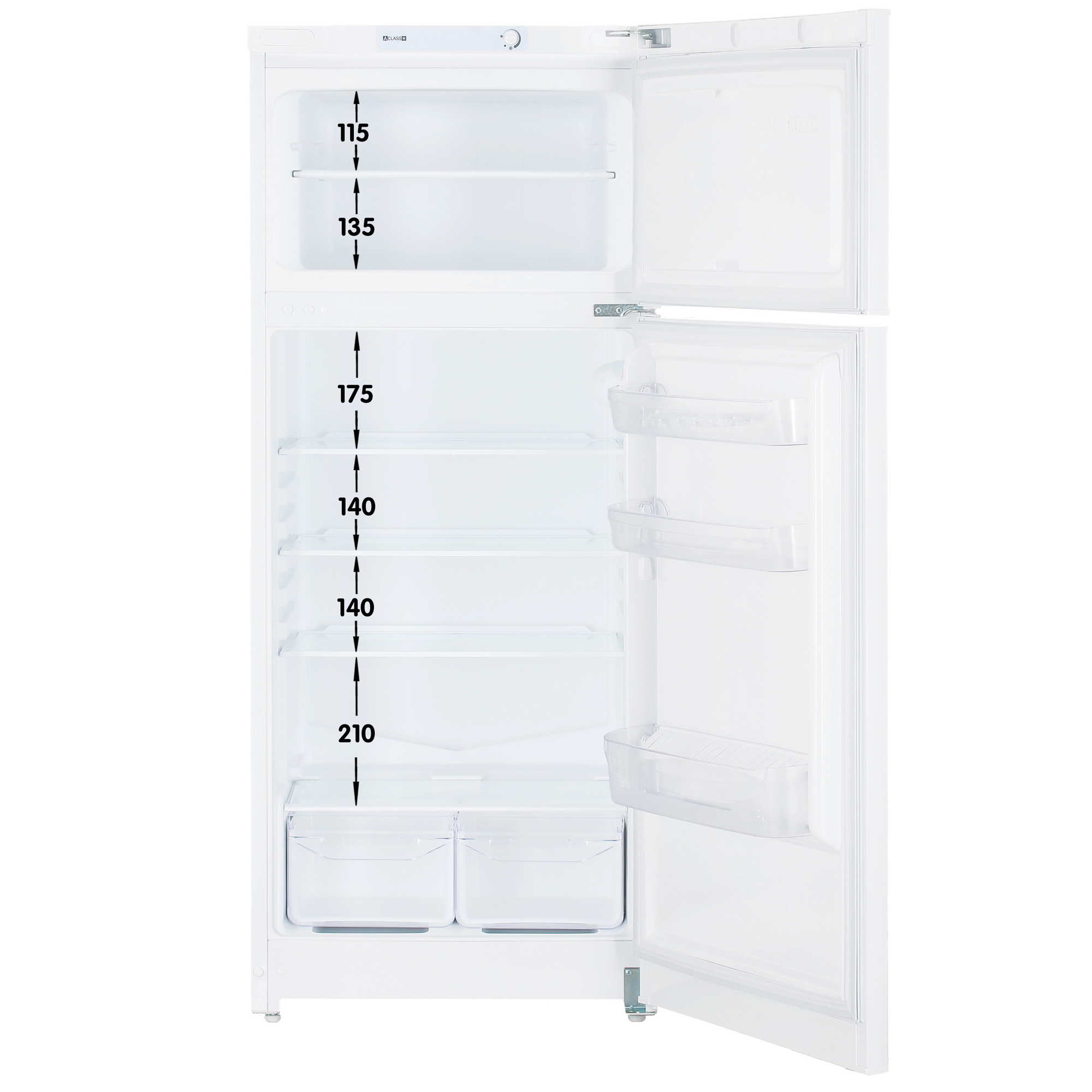 9941818 Холодильник с морозильником   Indesit TIA 14 белый STDN-0013542 - Вид №1