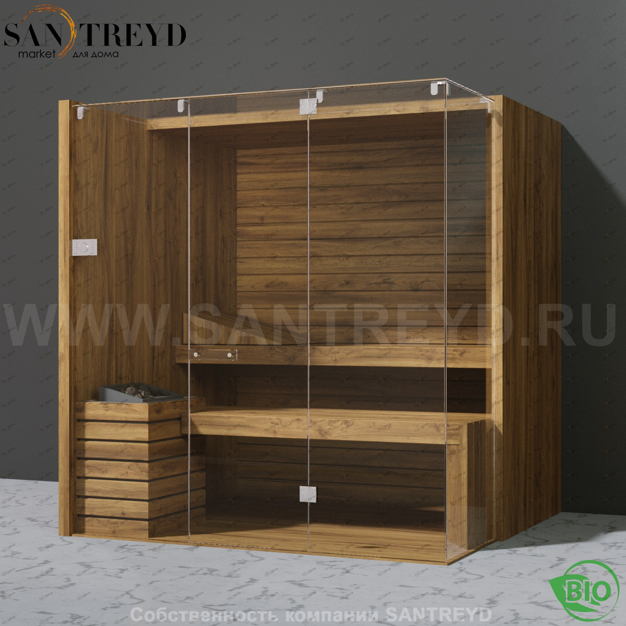 Effegibi SKY CORNER 80 BI55410019 Био-сауна. Мощность: 9 кВт макс. Размеры: длина 200 см, ширина 180 см. Отделка: осина термообработанная.