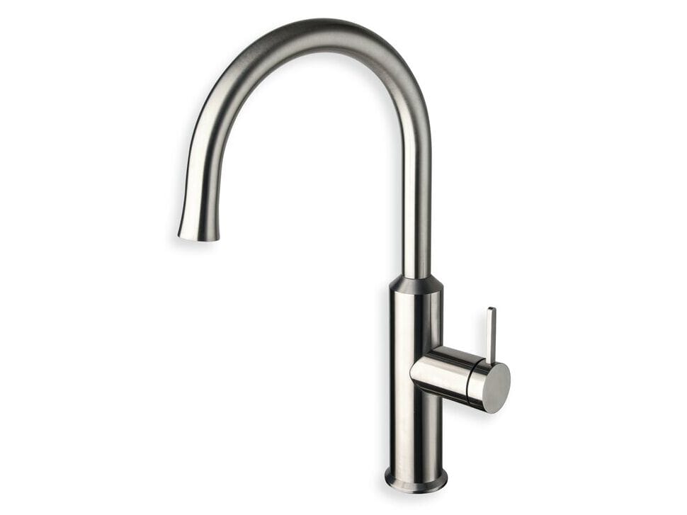 Однорычажный смеситель для кухни из нержавеющей стали со съемным ручным душем CRISTINA Rubinetterie кухня-Inox Collection ARCH-00117752 - Вид №1