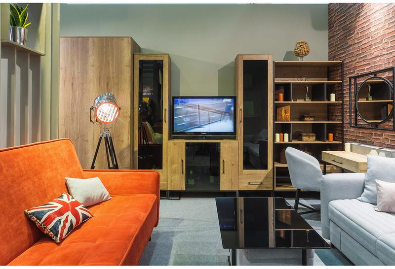 1808 Стеллаж Loft Дуб табак R-HOME 4009290H_Табак+40092902H_Табак - Вид №7