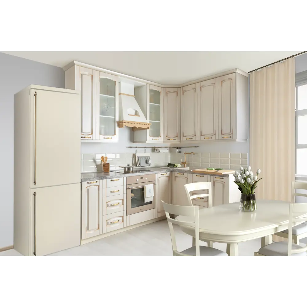 Фасад для кухонного шкафа Петергоф 59.7x38.1 см Delinia ID МДФ цвет бежевый STLM-2078508 - Вид №3