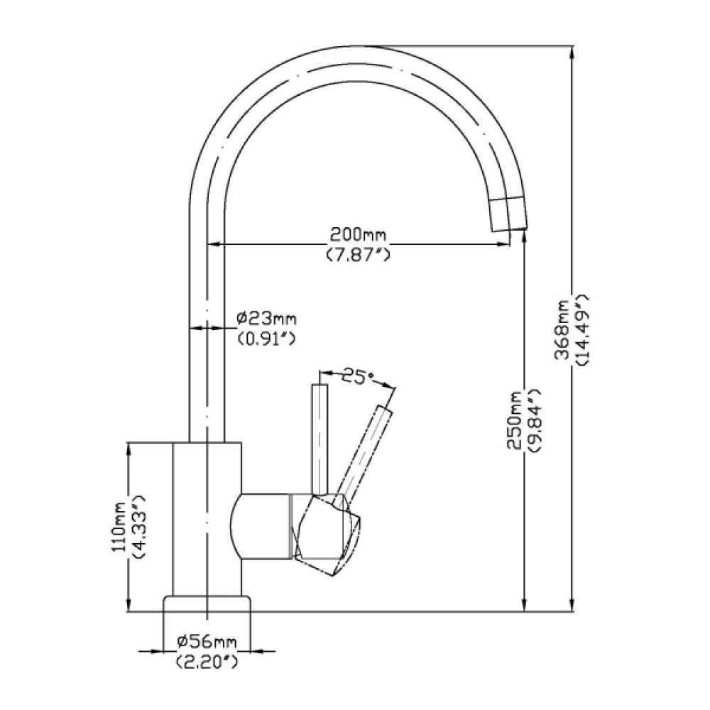 Кухонные смесители Eco Koblenz SSN-2060-SS SEAMAN - Вид №3