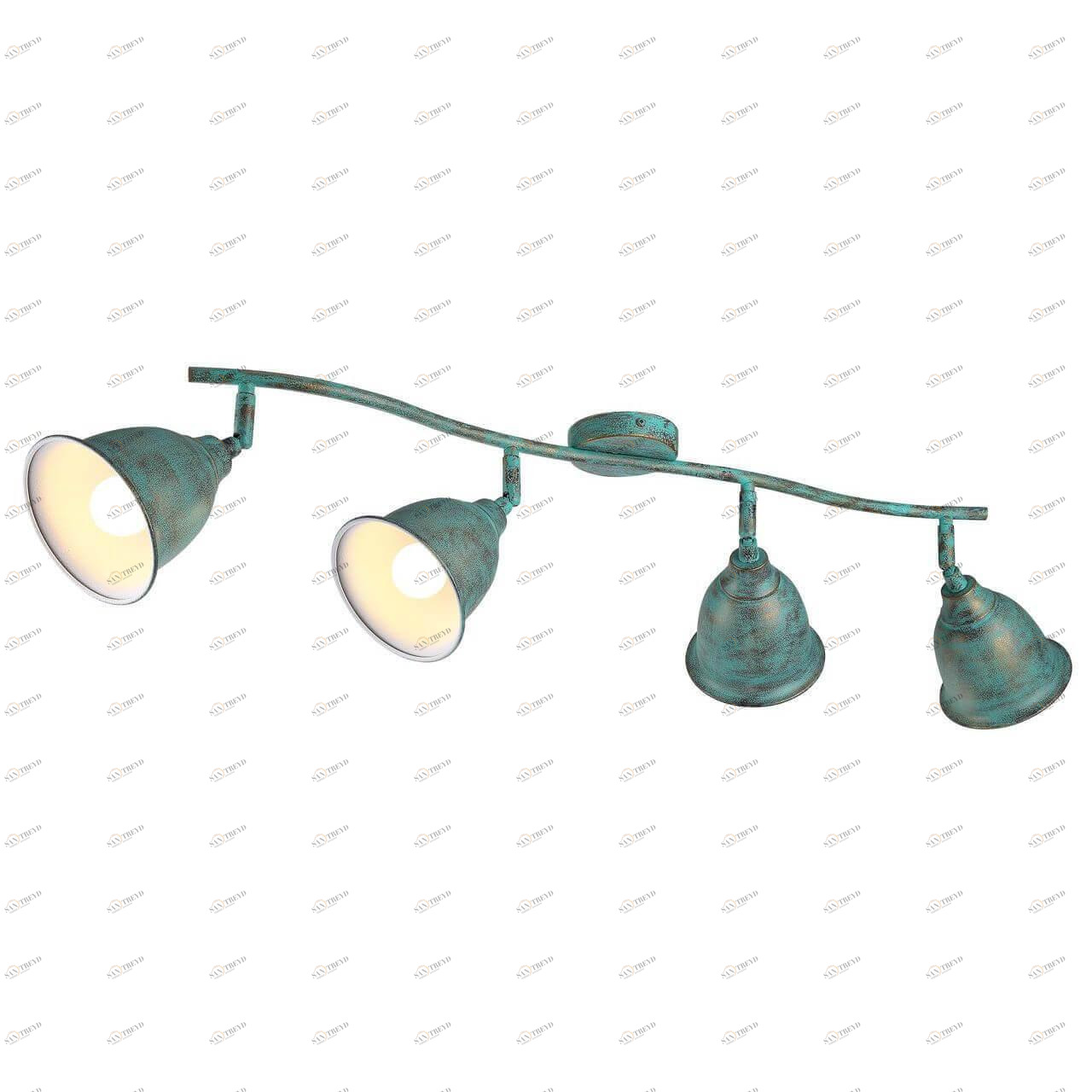 Спот потолочный голубой с 4 плафонами Arte Lamp Campana A9557PL-4BG ARTE LAMP CAMPANA BG 00-3924222 Голубой 