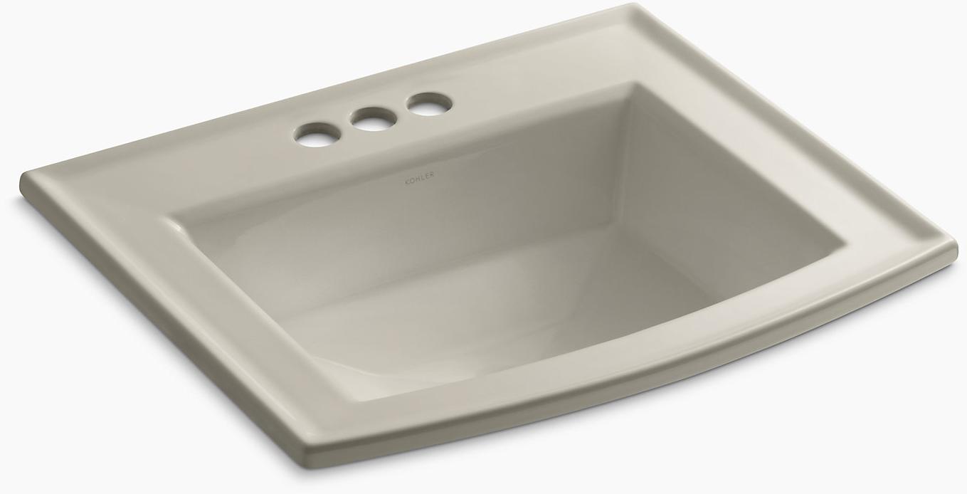 K-2356-4-G9 Накладная раковина на столешницу  прямоугольная Kohler 
