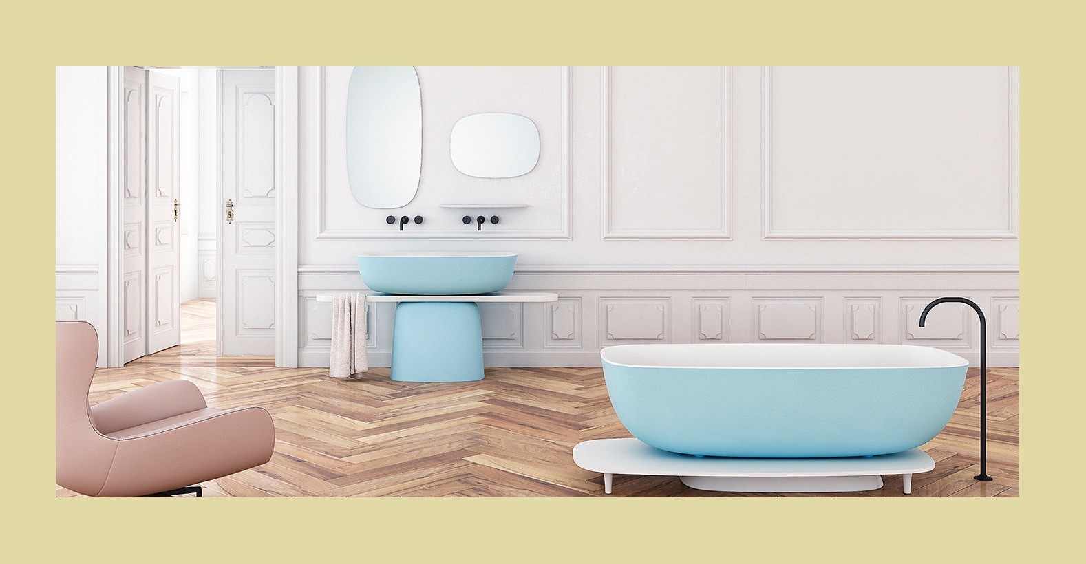 Ванна из искусственного камня Kerrock Milo 01232 BLACK Словения Kolpa-San - Вид №3