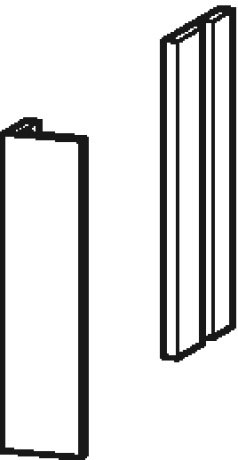 Доборная планка для шкафчика Brioso Brioso #BR5199 16 мм Duravit BR519900909 - Вид №1