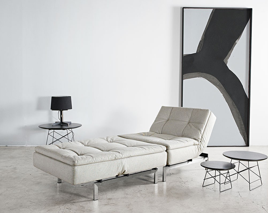 Кресло Dublexo с хромированными ножками и черной рамой, светло-серое Innovation Living DUBLEXOCH1 - Вид №1