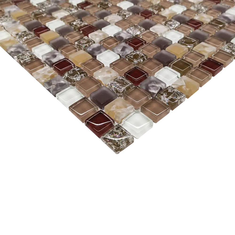 Мозаика стеклянная Terrazzo 30x30 см цвет коричневый Santreyd STLM-2017193 - Вид №2