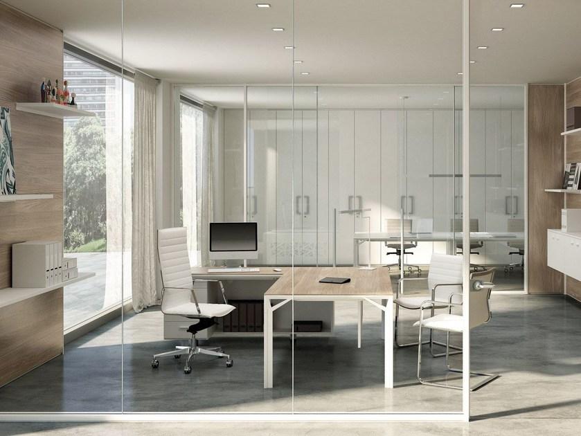 Quadrifoglio Исполнительный угловой письменный стол с ящиками X9 sun-id-1356506 - Вид №9