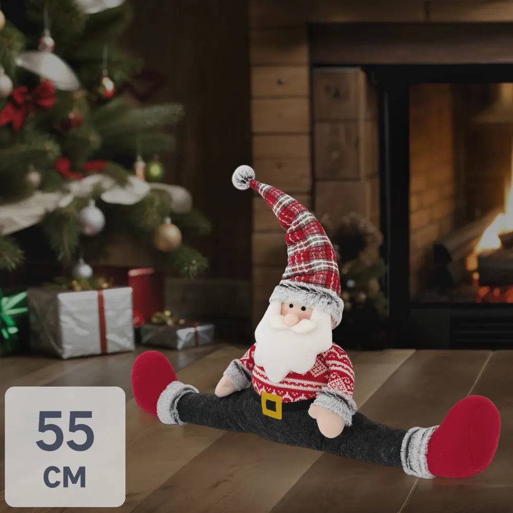 85127877 Фигура декоративная «Санта держит дверь» h55 см STLM-0958724