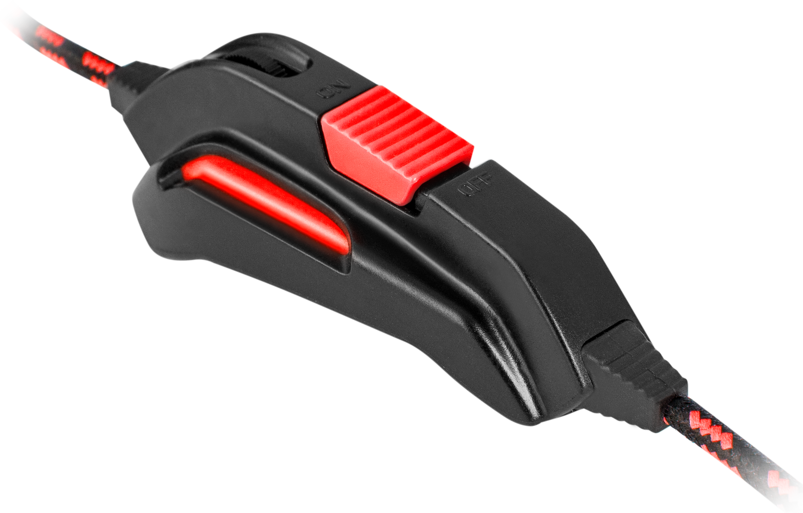 64200 игровая гарнитура excidium красный + черный, кабель 2,2 м Redragon Santreyd  - Вид №3