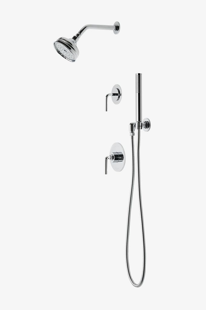 FLSP11 Комплект для душа Flyte с балансировкой давления с 5-дюймовой розеткой для душа, ручным душем и переключающей ручкой Waterworks 