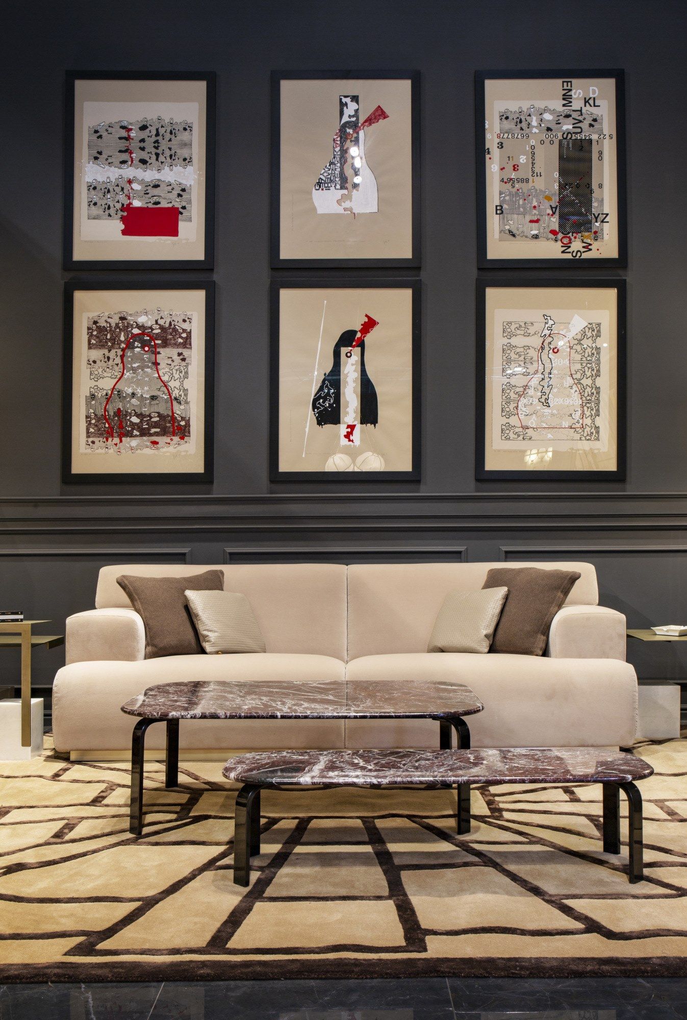 Журнальный столик из черного мрамора Marquina Formitalia ARCH-00073236 - Вид №9