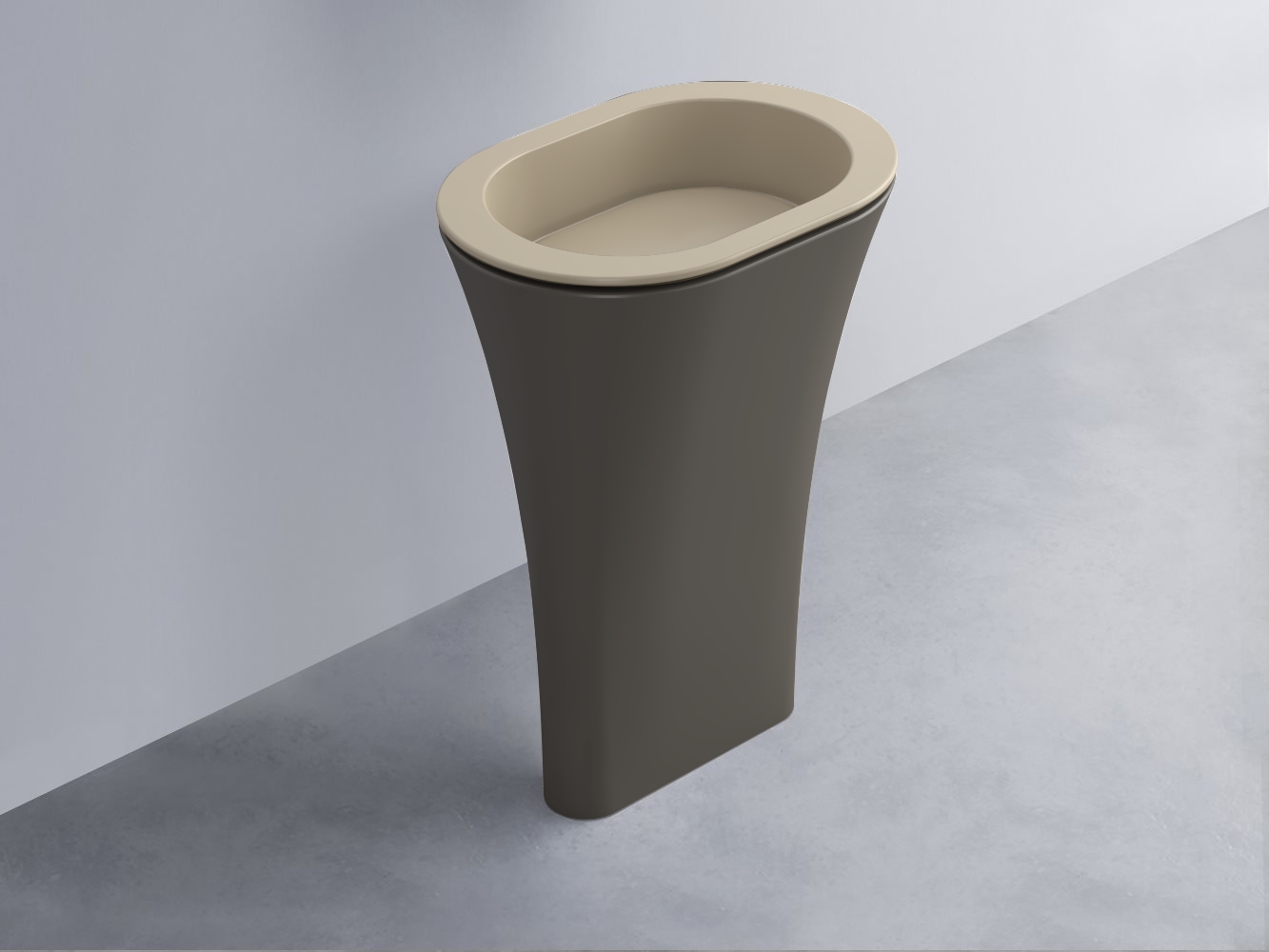AMLA65-AV+AMPILO-AV+AMCOLO-FN Раковина Amedeo Ovale отдельностоящая cielo Enjoy + Amedeo Ceramica Cielo