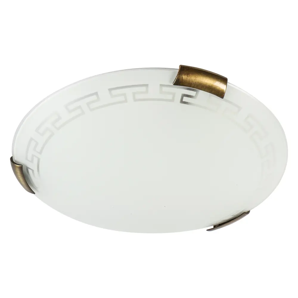Светильник потолочный 1xE27x100Вт, металл/стекло, Greca, бронза Santreyd STLM-2106745