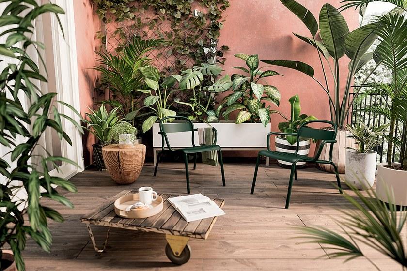 COLOS Штабелируемое кресло из листового металла с подлокотниками Stecca sun-id-1434652 - Вид №4