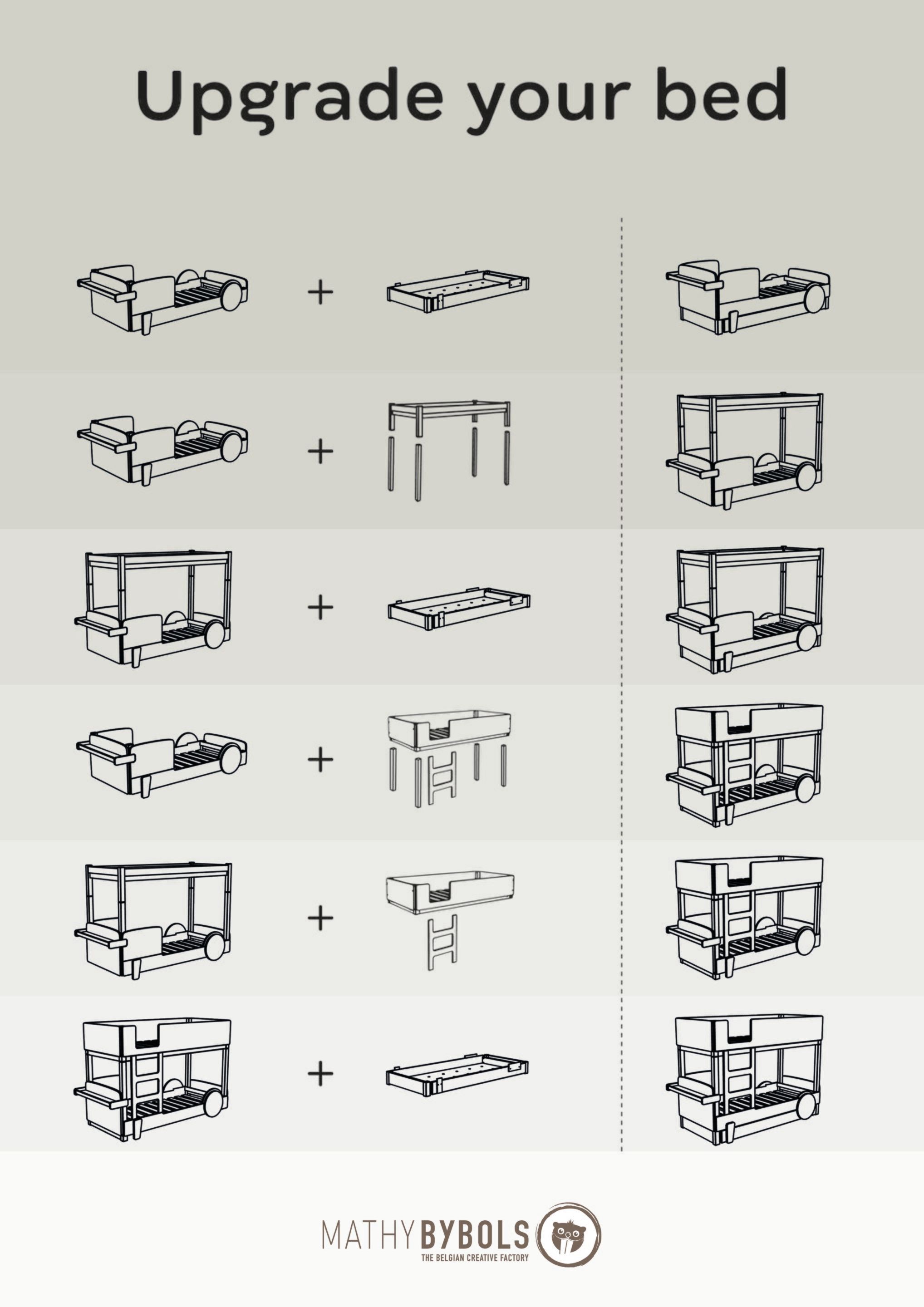 Деревянная выдвижная односпальная кровать с балдахином Mathy by Bols ARCH-00151317 - Вид №4