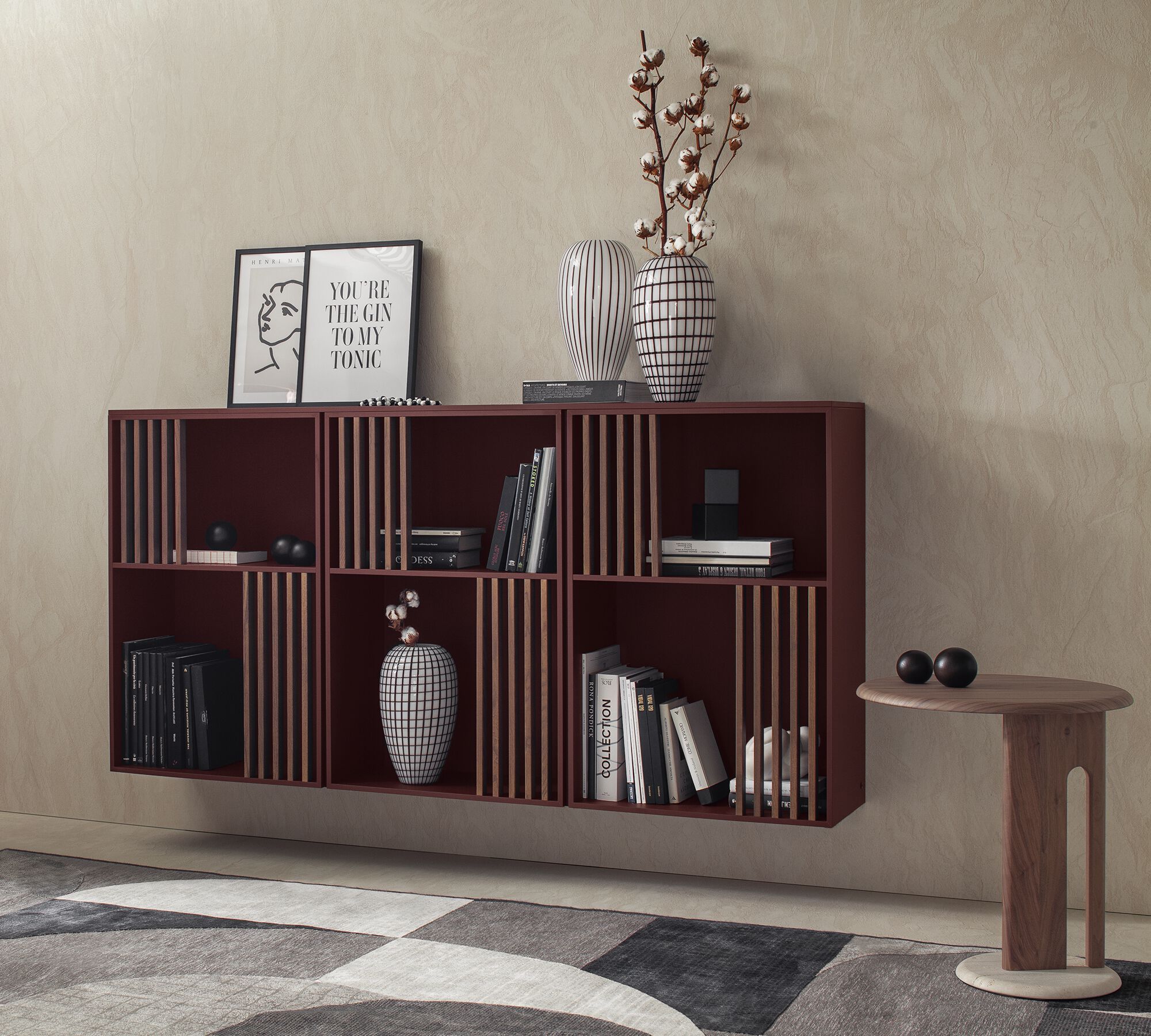 Висячий шкаф из грецкого ореха Morica Design Enjoy ARCH-00117839 - Вид №4