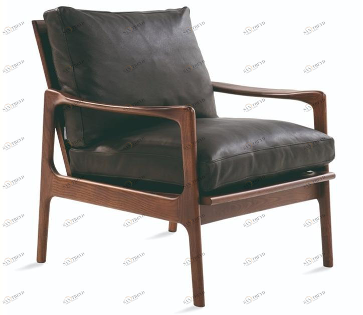 Ph Collection Кресло из ткани под кожу с подлокотниками sun-id-1383542