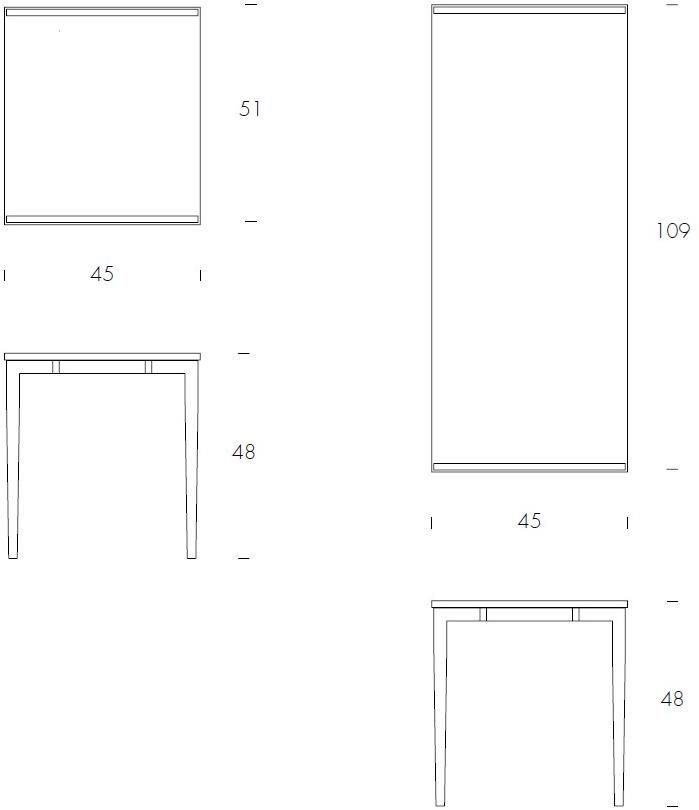 Tonin Casa Прямоугольный стеклянный журнальный столик  T6216  - Вид №3