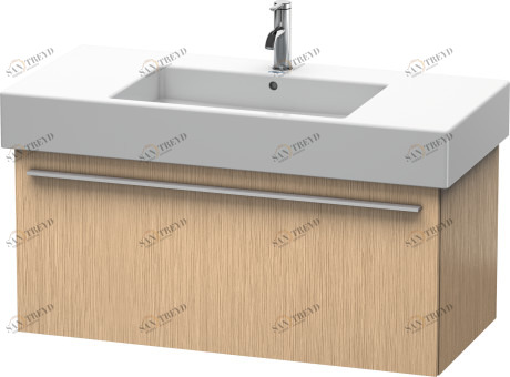 XL605301212 Тумбочка подвесная X-Large #XL6053 1000 x 468 мм Дуб брашированный, натуральный шпон Duravit