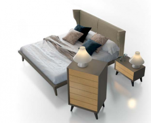 107509 Кровать Absolute с основанием Sixty-Nine 183 x 136 см La Ebanisteria Nite-Nite