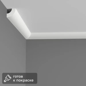 Santreyd Плинтус потолочный белый 20x20x2000 мм для эстетичной отделки 89370734