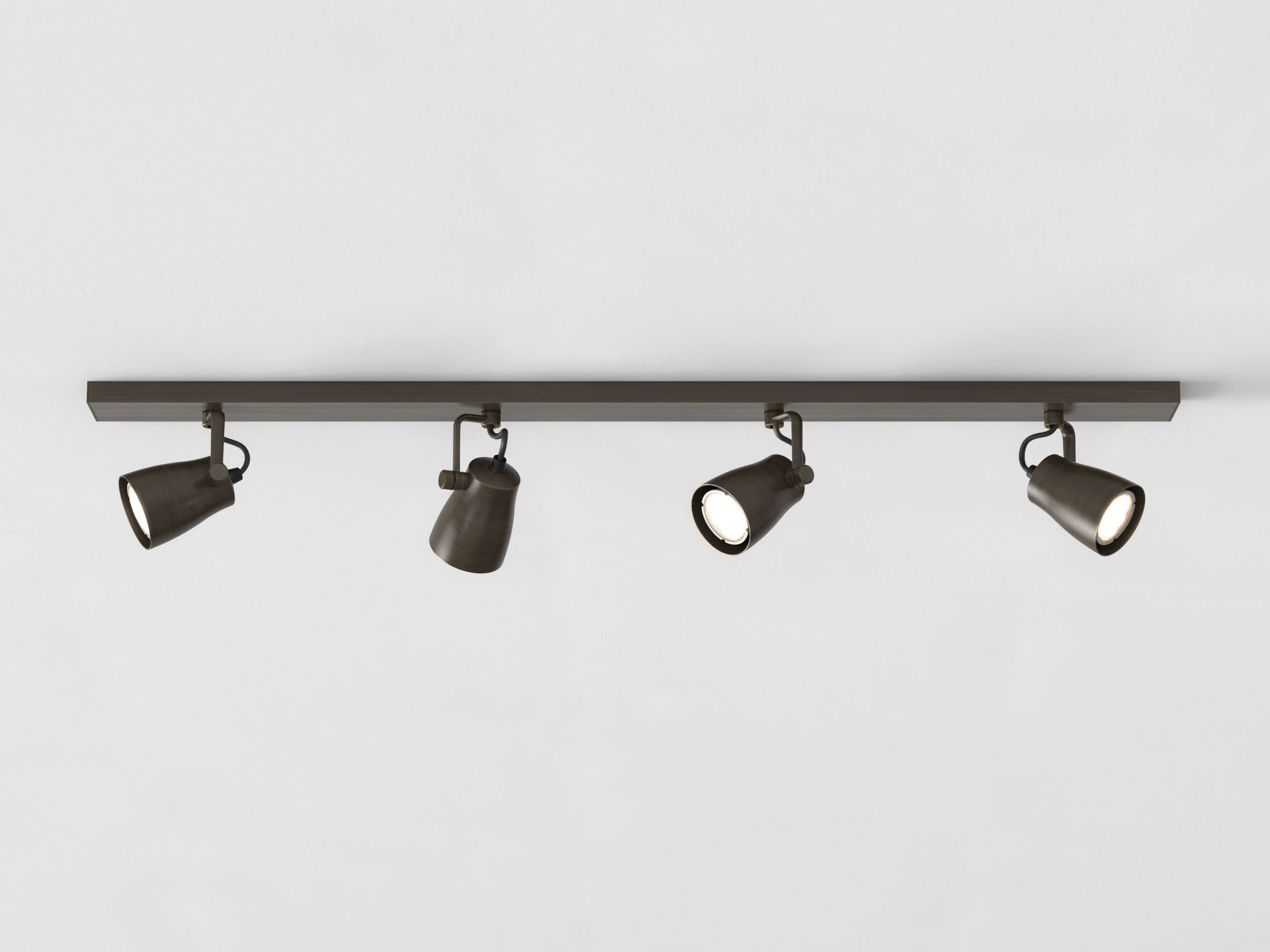 Несколько регулируемых потолочных алюминиевых прожекторов Astro Lighting JUNO FOUR BAR ARCH-00007552