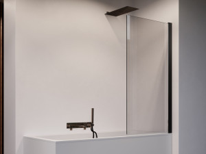 Стеклянная стена ванны